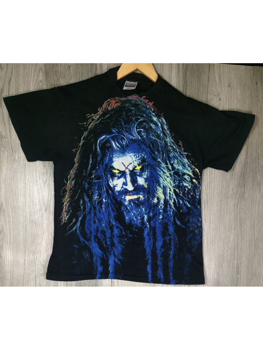 Rob Zombie 100% Hardcore Flesh Eating Double Sided Tee XL Hanes Horror Metal